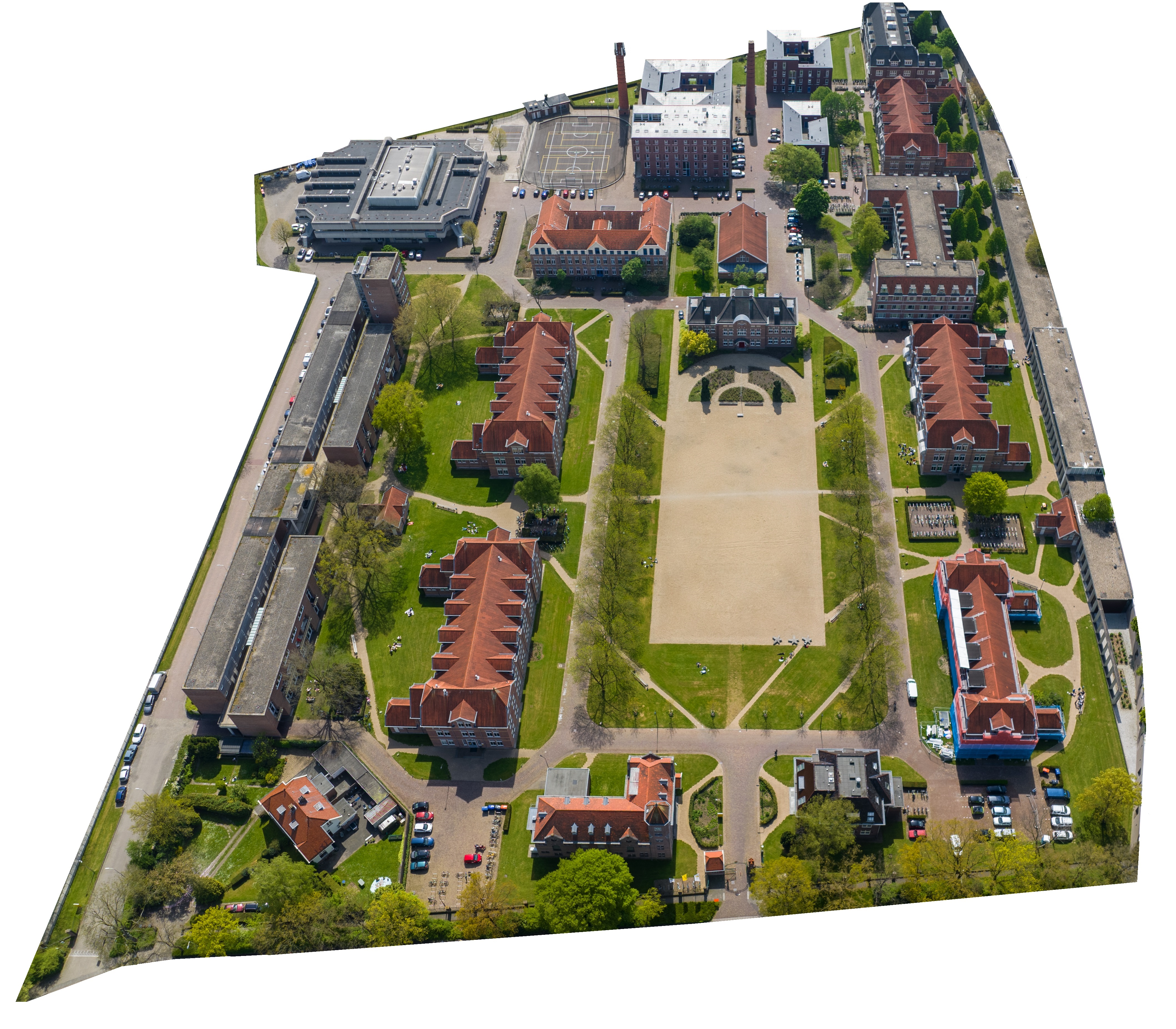 Utrecht University aerial campus view
